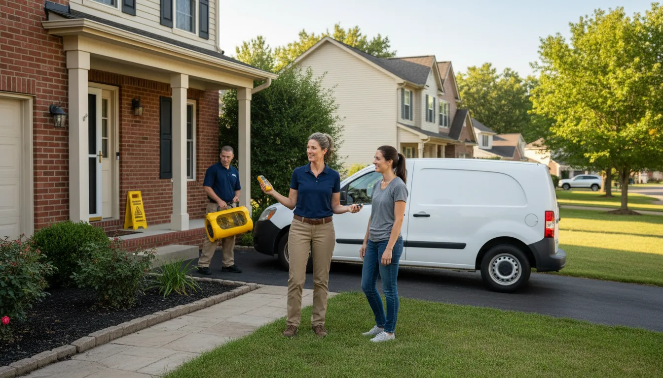 Water restoration image for Dehumidification And Cleanup Services in Kenna, WV